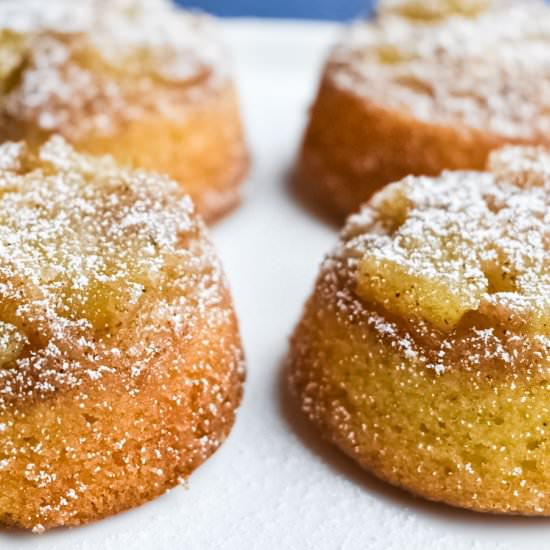Mini Upside-Down Apple Cakes
