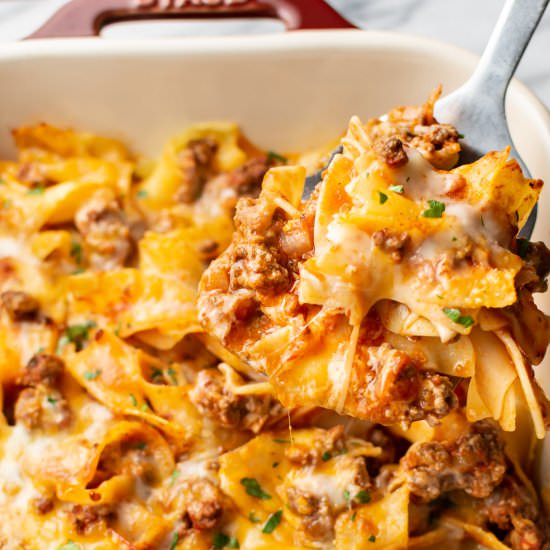 beef noodle casserole