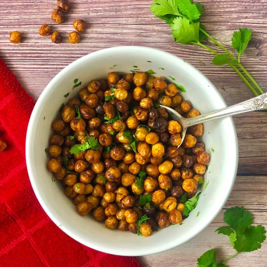 Spicy Air Fryer Chickpeas