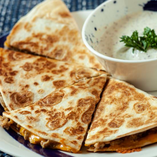 Ground Turkey Quesadilla