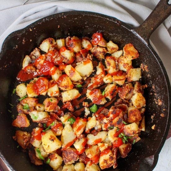 Crispy breakfast potatoes