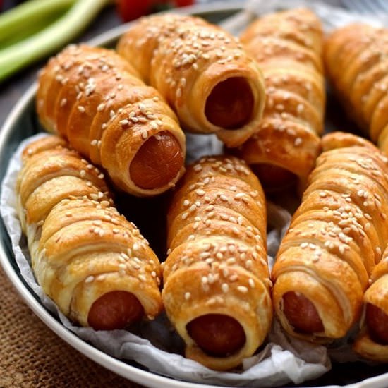 Puff Pastry Pigs in a Blanket