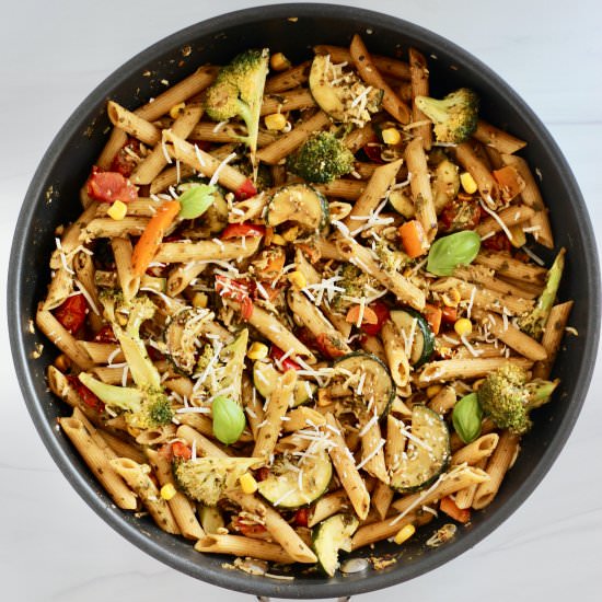 Pesto Pasta with Vegetables