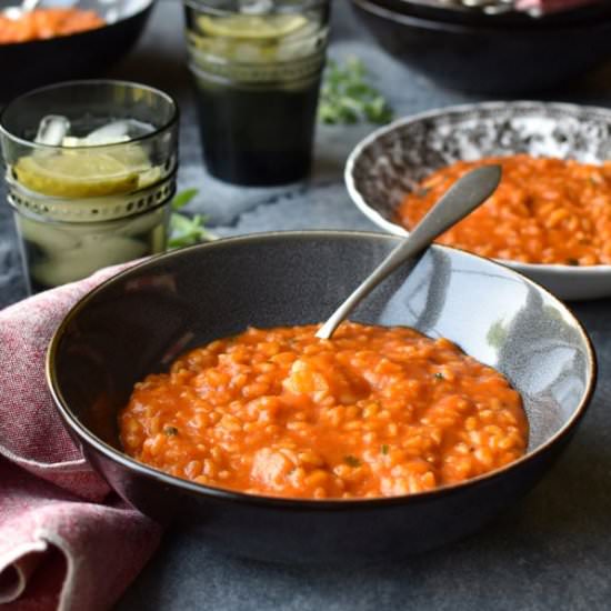 Creamy rice with langoustines