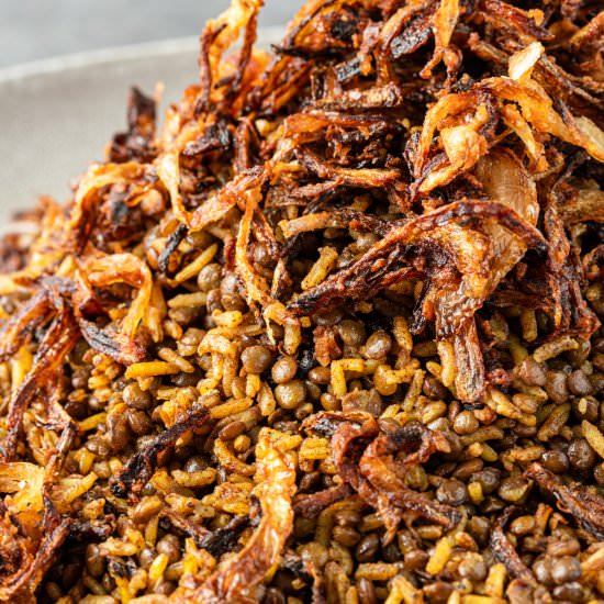 Lentils and Rice Recipe (Mejadra)