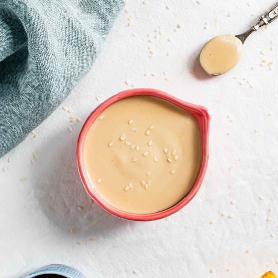 miso maple tahini dressing