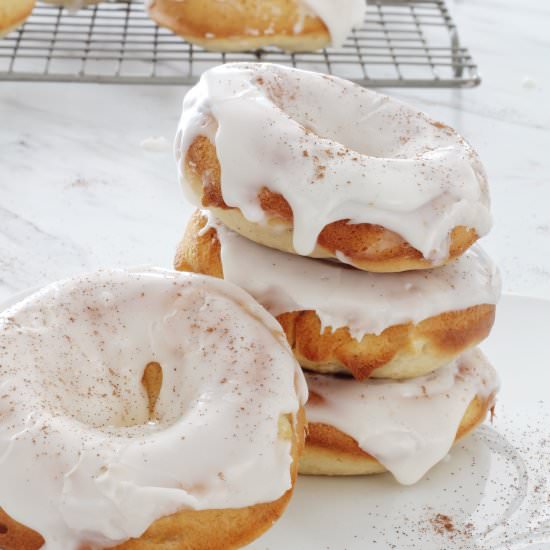 Baked Spiced Pear Donuts