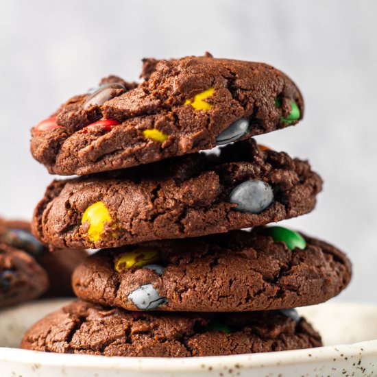 Chocolate M&M Cookies