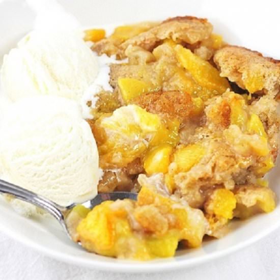 easy fresh peach cobbler