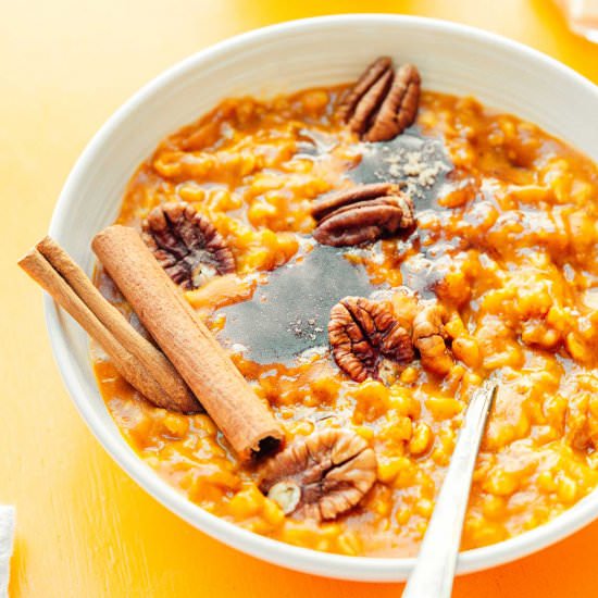 Spiced Pumpkin Oatmeal