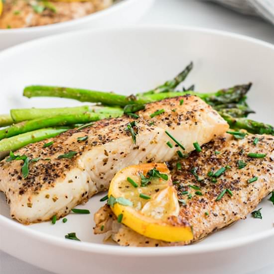 Pan-Seared Halibut with Herbs