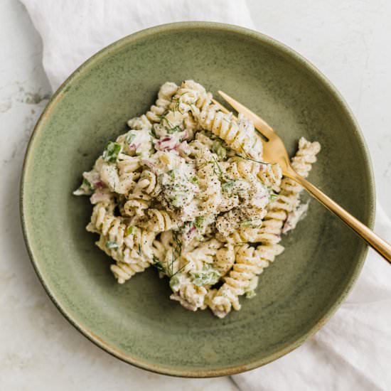 Creamy Feta & Dill Pasta Salad