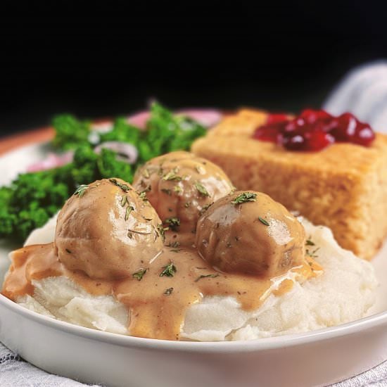 Vegan Swedish Meatballs