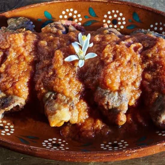 Mexican Beef Rolls in Tomato Sauce