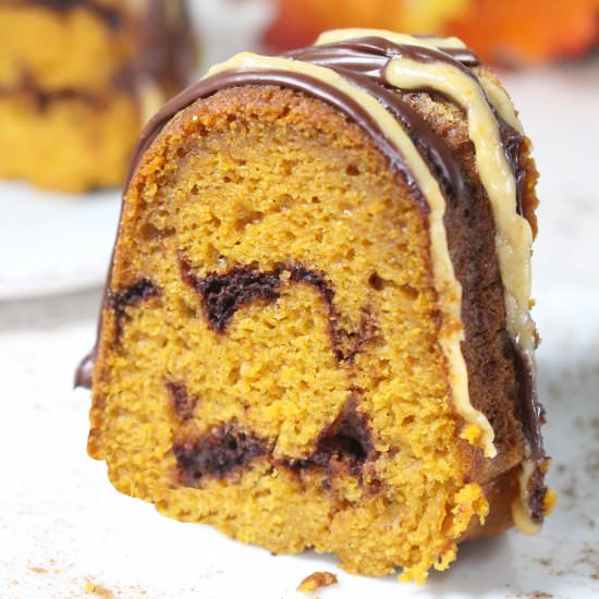 Pumpkin Marble Cake