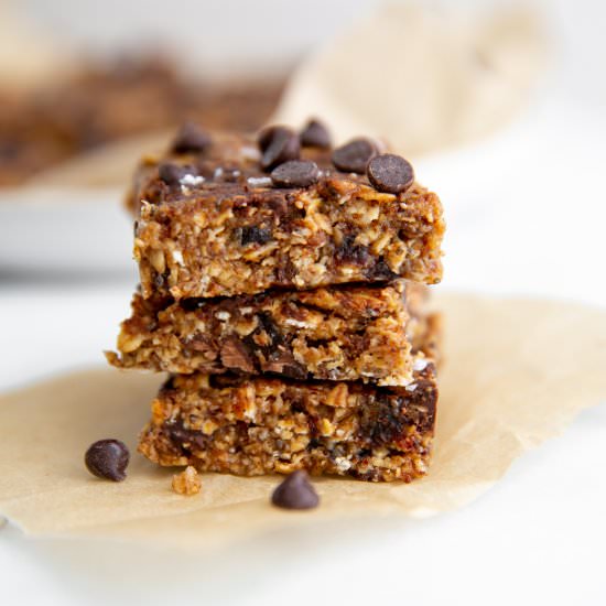 Vegan No Bake Cookie Bars (GF)