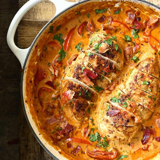 Creamy Red Pepper Chicken