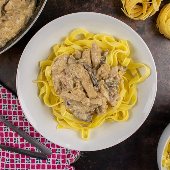 Leftover Turkey Stroganoff