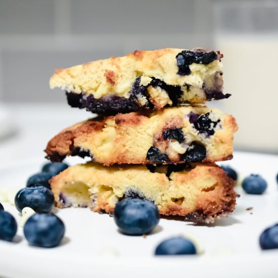 White Chocolate Blueberry Scones