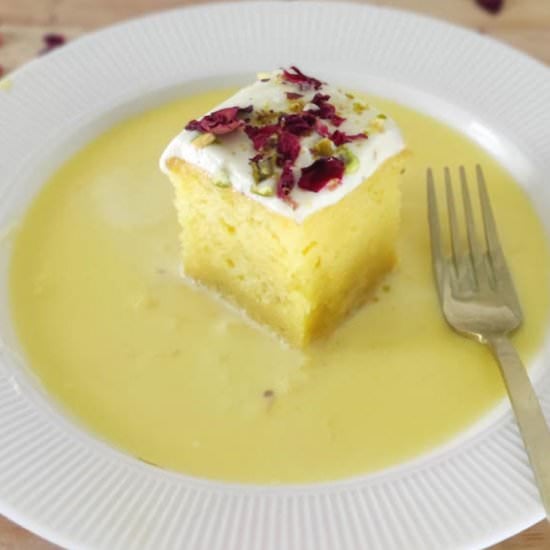 Rasmalai Cake Recipe (Eggless)