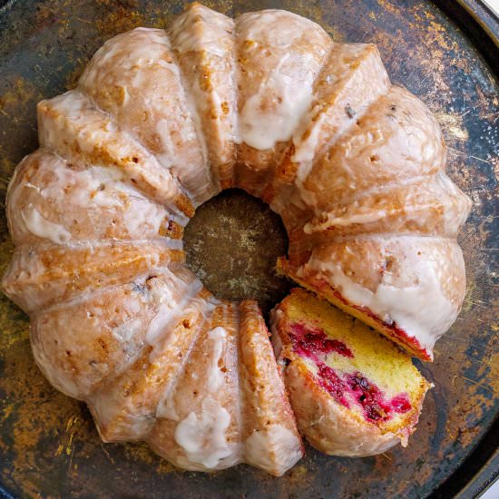 Wild Blackberry Bundt Cake