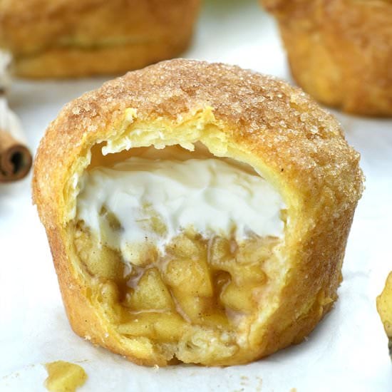 Apple Pie Crescent Muffins