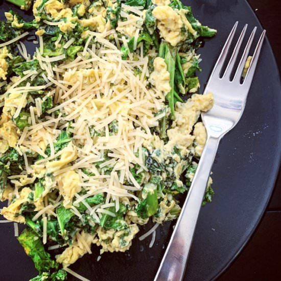 EASY SPINACH, CHEESE AND OLIVE OIL