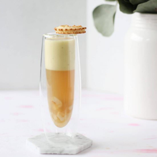 Lychee Dessert with Coconut Custard