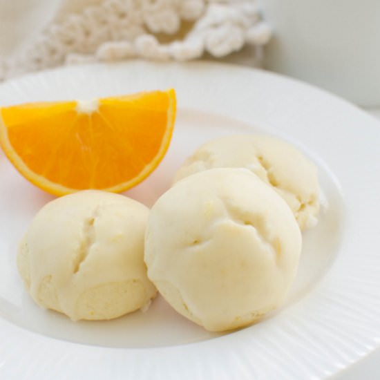 Gluten Free Iced Orange Cookies