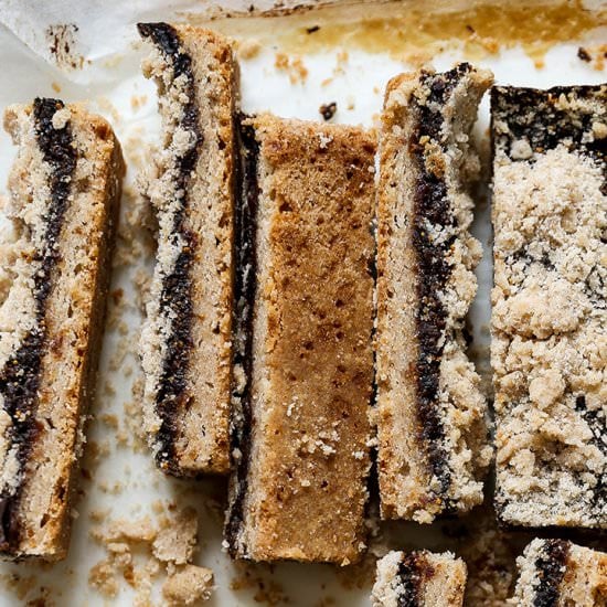 Whole Wheat Fig Shortbread Bars