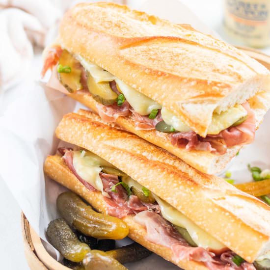 Prosciutto Raclette Sandwich