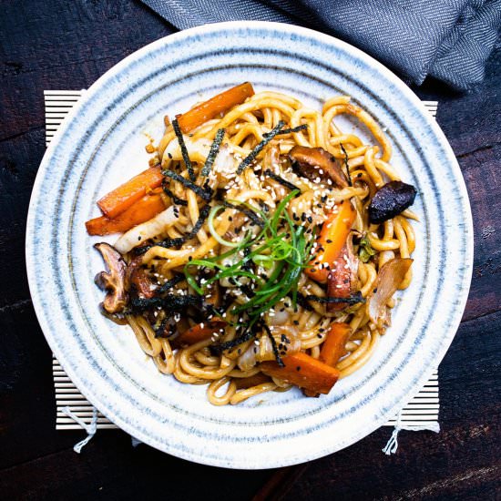 Yaki Udon- Stir-fried Udon Noodles