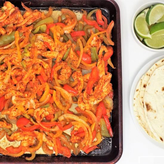 Sheet Pan Chicken Fajitas
