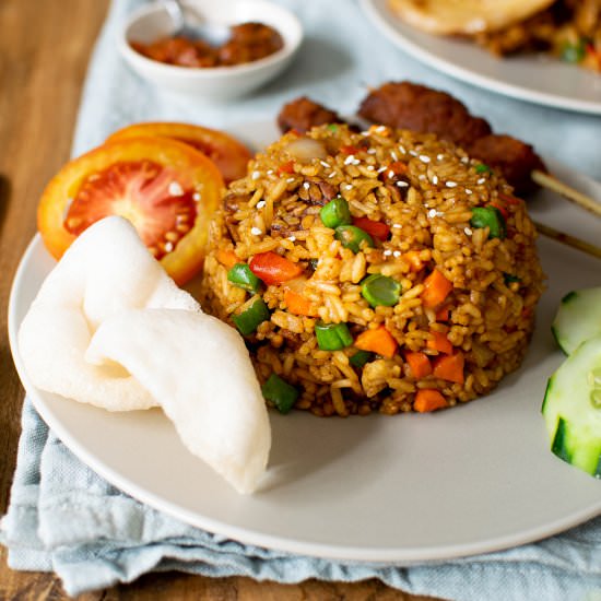 Vegan Nasi Goreng In 15 Minutes