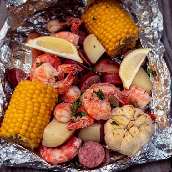 Shrimp Boil Foil Packets