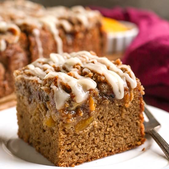 Paleo Peach Cobbler Coffee Cake