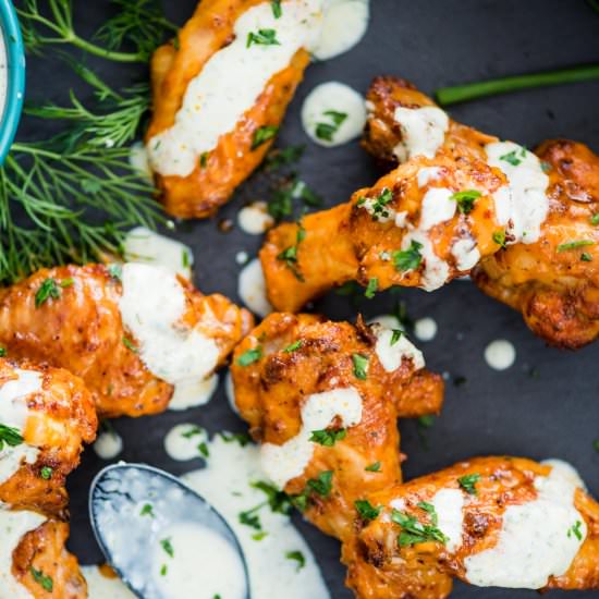 Crispy Air Fried Chicken Wings