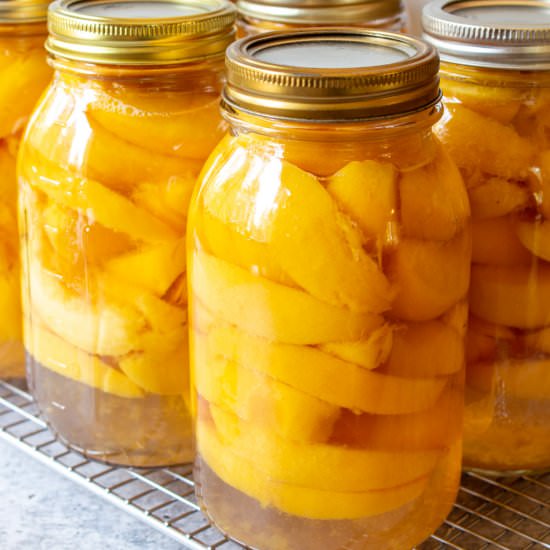 Canning Peaches