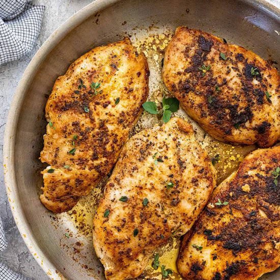 Juicy Stove Top Chicken Breasts
