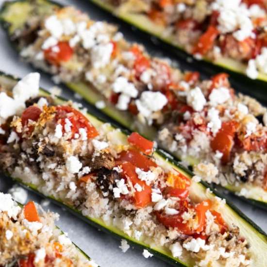 Vegetarian Stuffed Zucchini
