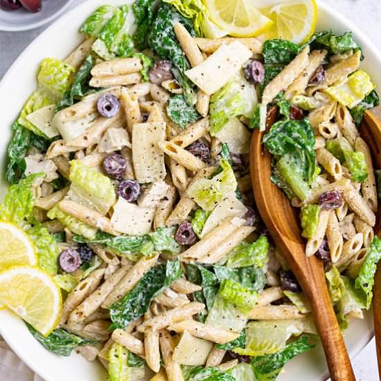 Caesar Pasta Salad with Chicken