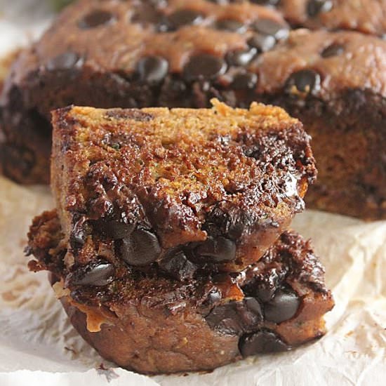 Choc Chip Zucchini Banana Bread