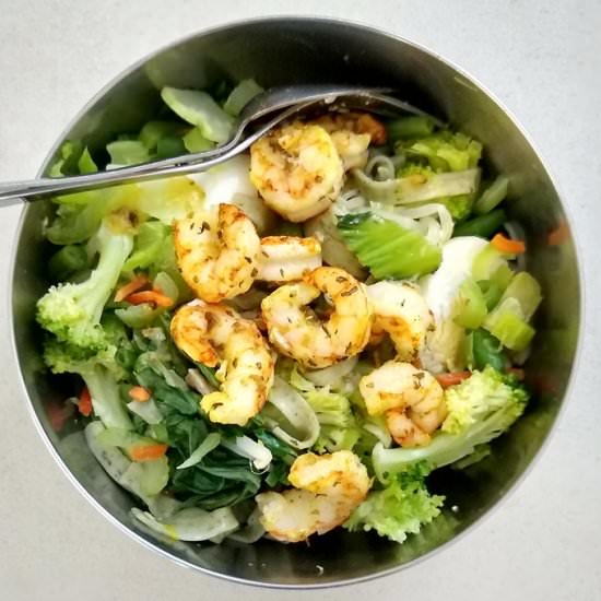 Shrimps Veggies Bowl
