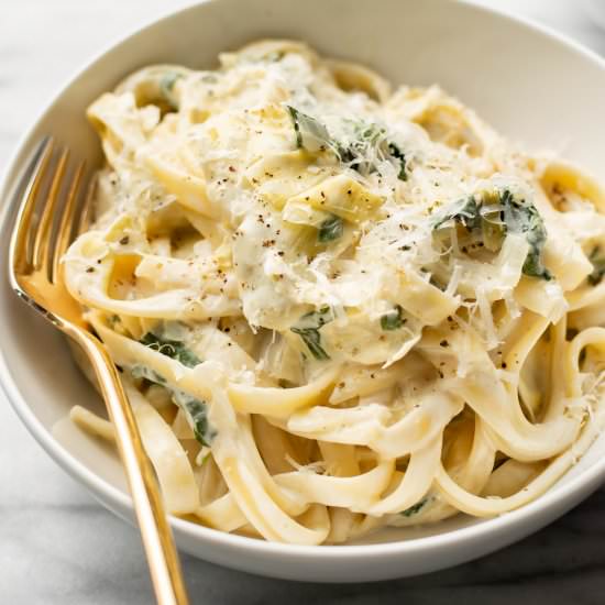 spinach artichoke pasta