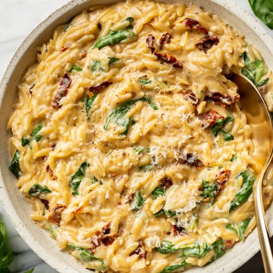 creamy tuscan orzo