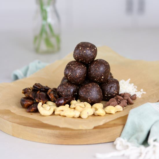 Chocolate Coconut Bliss Balls