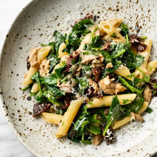 canned mackerel pasta