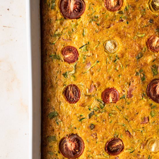 Healthy Zucchini Slice