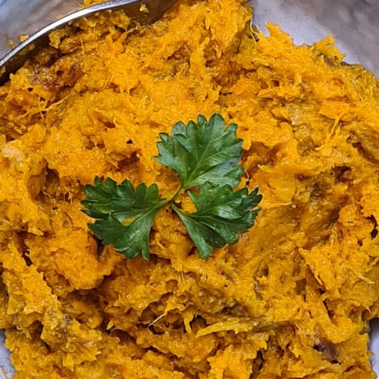 Roasted sweet potato mash