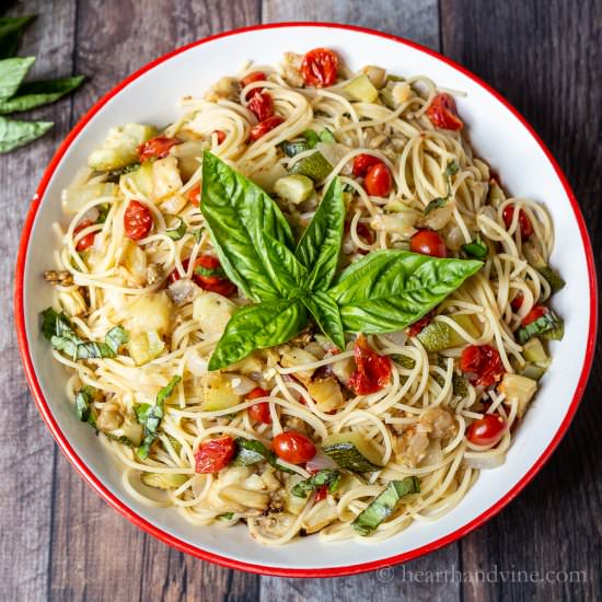 Roasted Ratatouille Pasta Recipe